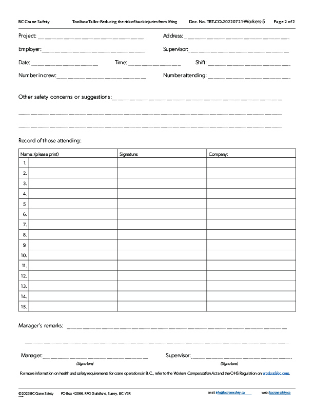 TBT Back Injuries Lifting TBT Back Injuries Lifting